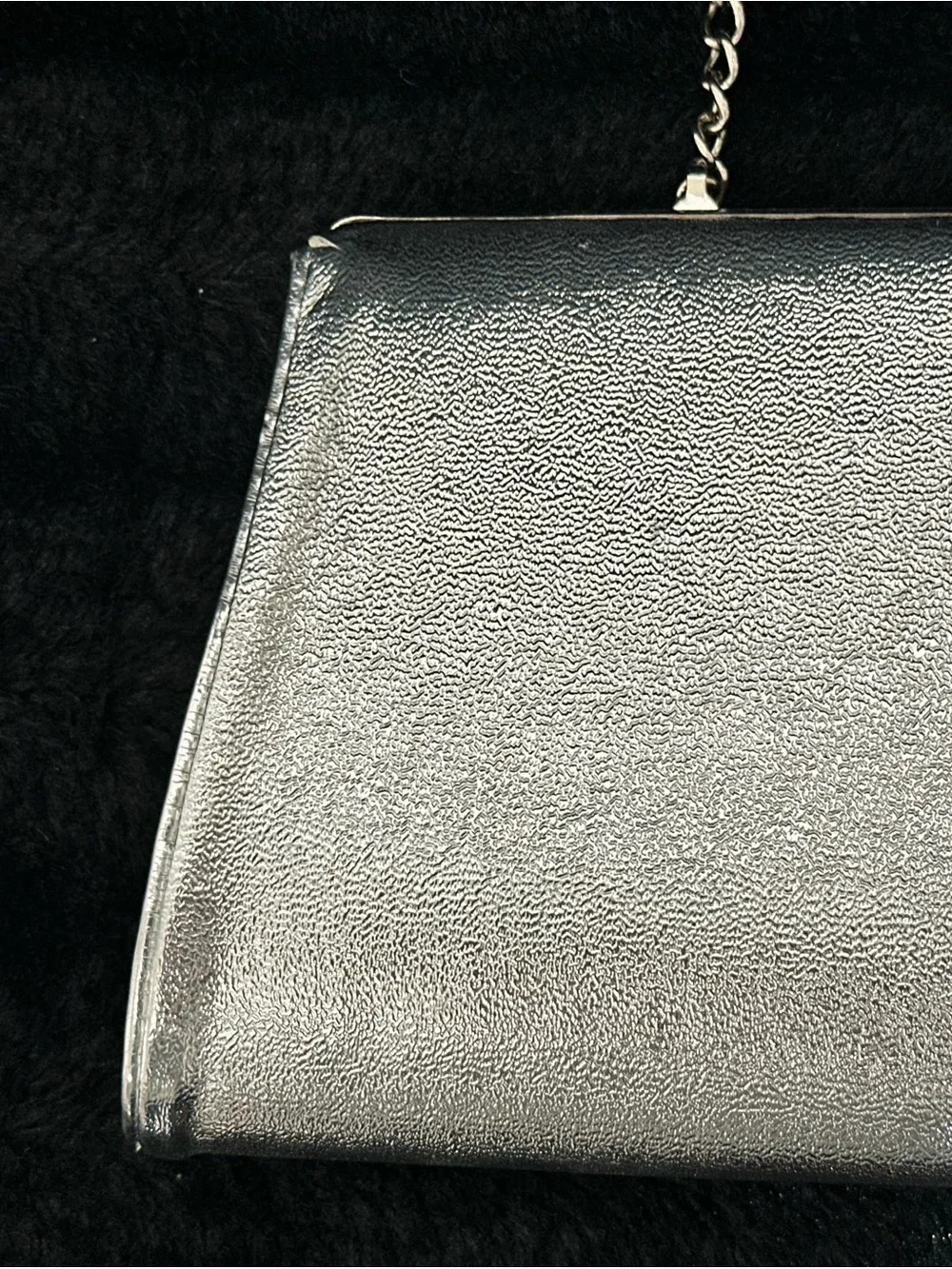 Vintage Silver-Handle Evening Clutch
